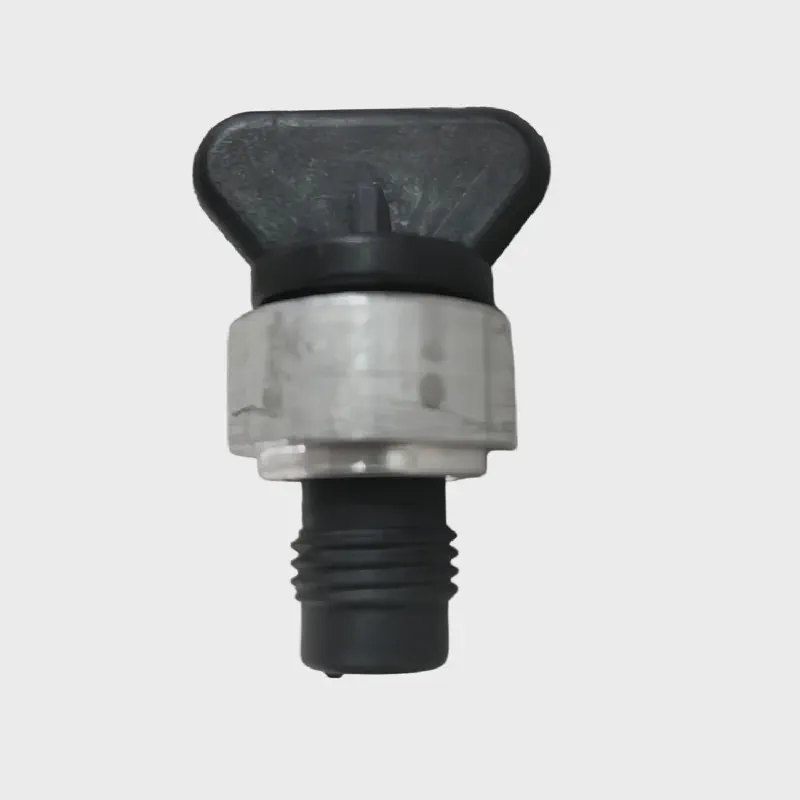 Black Plastic M12 Drain Plug with Aluminum Base — product photo 1