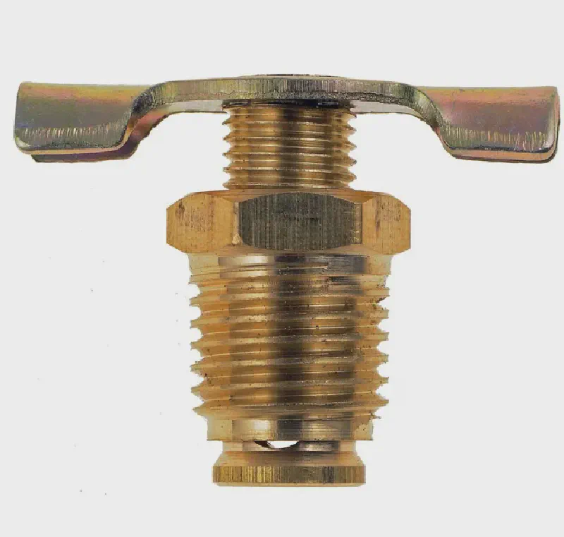 Brass 1/4-18 NPT Radiator Drain Valve — product photo 1