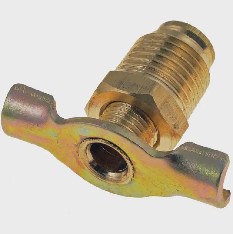 Brass 1/4-18 NPT Radiator Drain Valve — product photo 2