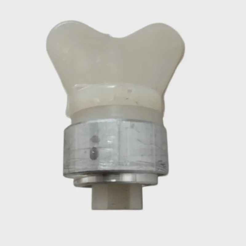 White Plastic M12 Drain Plug with Aluminum Base — product photo 1