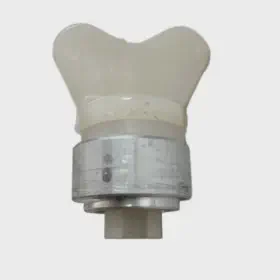 White Plastic M12 Drain Plug with Aluminum Base