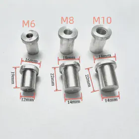 Aluminum Weld-On Radiator Nuts