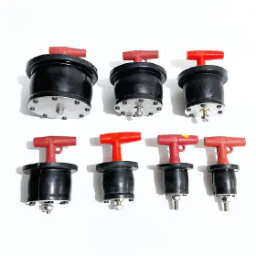 Red T-Handle Expandable Rubber Pipe Plug for Drain Openings
