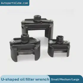 German-style U-shaped oil filter wrench, oil filter wrench, adjustable filter (forward and reverse rotation)