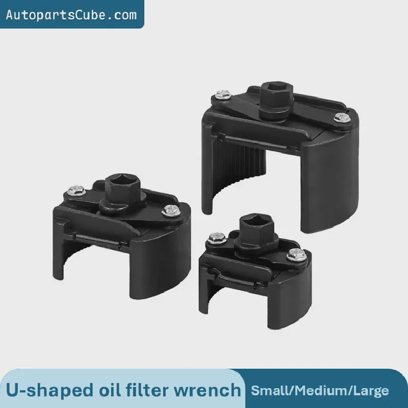 German-style U-shaped oil filter wrench, oil filter wrench, adjustable filter (forward and reverse rotation) — product photo 3