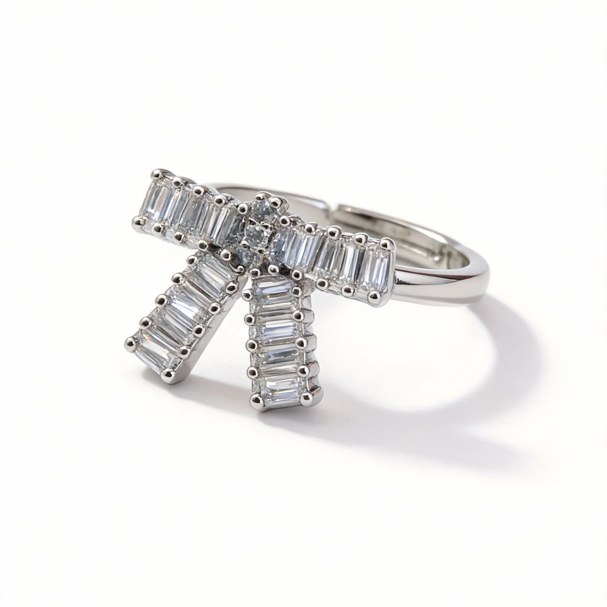 full pave baguette cz bow jewelry set full pave baguette cz bow jewelry set