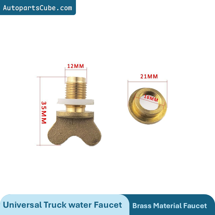 Car radiator drain valve, radiator drain spout, quick-release faucet screw, suitable for trucks.