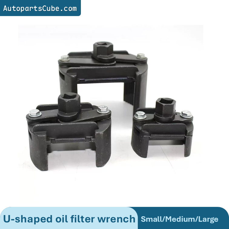 German-style U-shaped oil filter wrench, oil filter wrench, adjustable filter (forward and reverse rotation)
