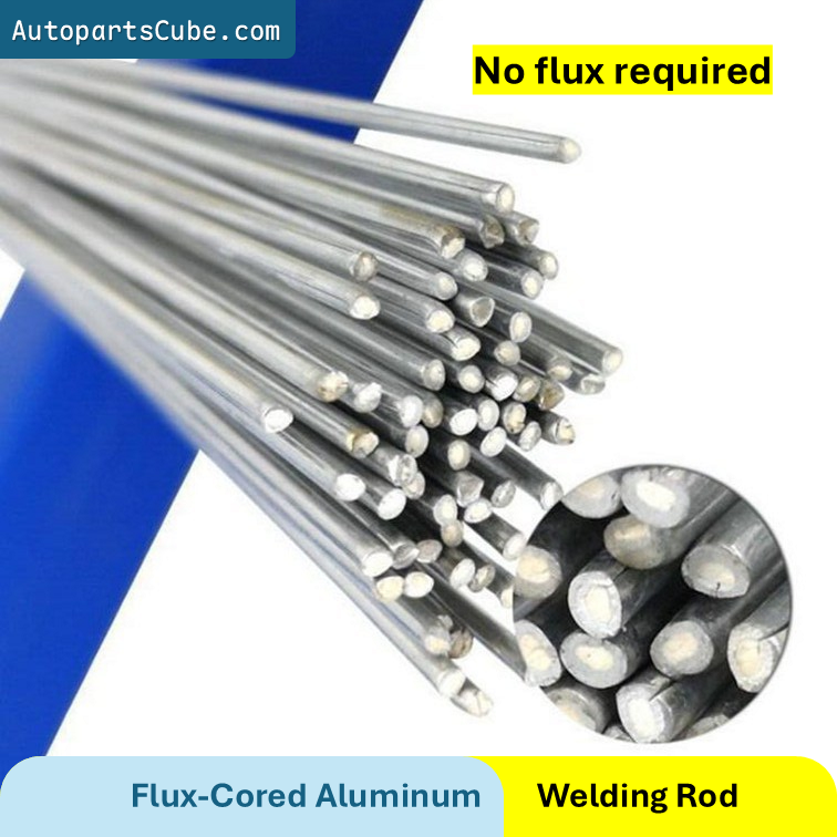 Flux-Cored Aluminum Welding Rods Easy Low Temperature Aluminum Brazing Rods Solution Welding Sticks No Need Flux Powder for Gas/MIG Welding (10/20/50 Pack)